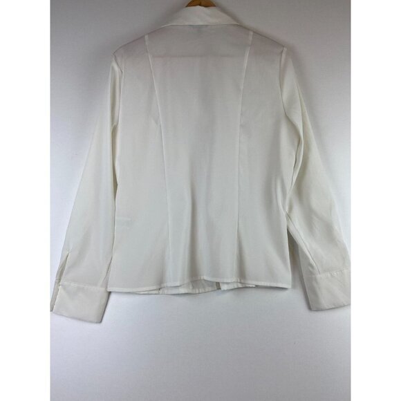 Conrad C Collection Women's White Button Down Top Size 14 - Picture 2 of 12